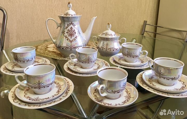 Винтажный фарфоровый сервиз «Версаль» 1983 года
