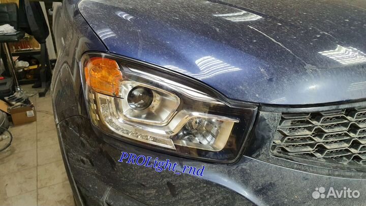 Тюнинг оптики фар и света SsangYong