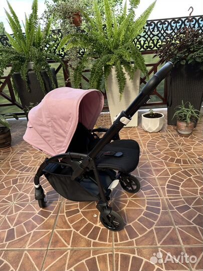 Коляска bugaboo bee 6 2 в 1 + капор черного цвета