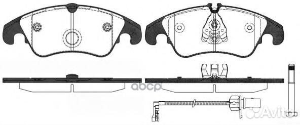 1304 31 4G0698151D колодки дисковые п Audi A