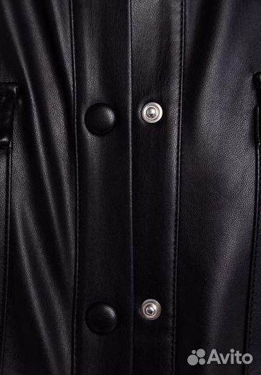 Кожаная куртка-рубашка