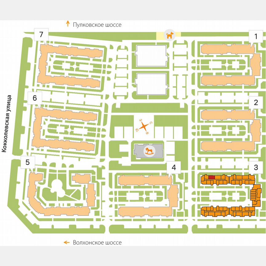 2-к. квартира, 56,1 м², 3/5 эт.