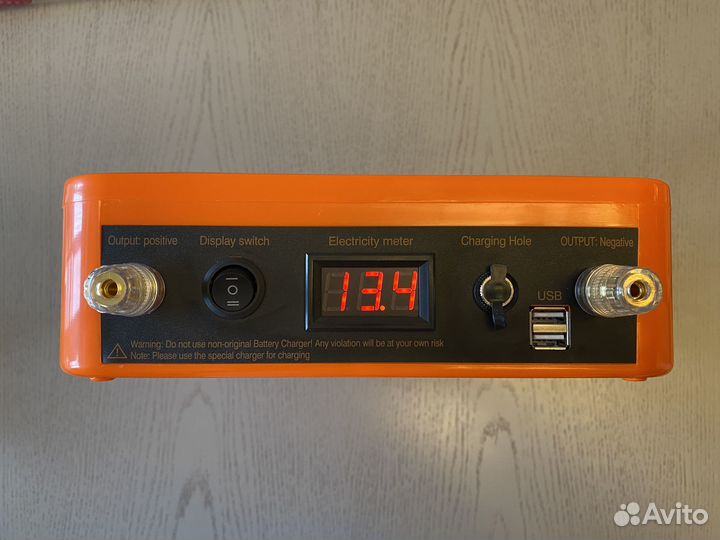 Аккумулятор lifepo4 12В 60Ач USB + зарядка 5A