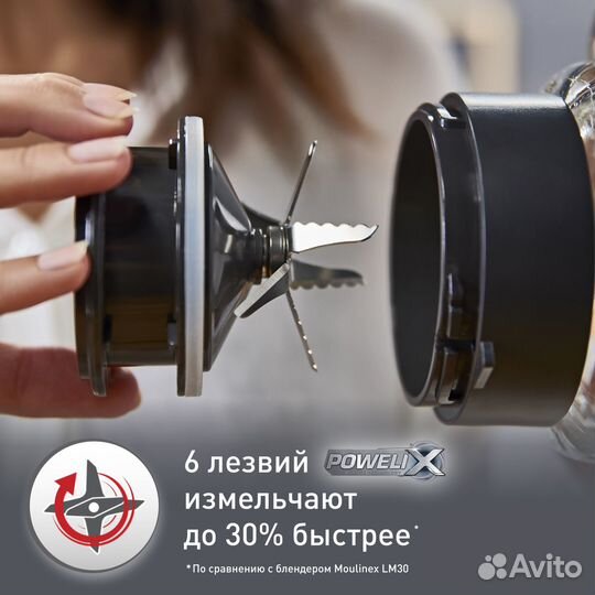 Высокоскоростной блендер Moulinex Perfectm LM81G8