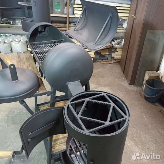 Мангал барбекю коптильня