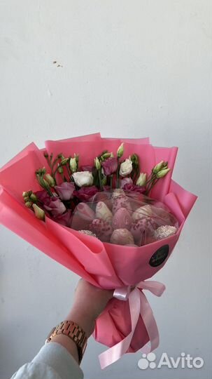 Букет из клубники в шоколаде