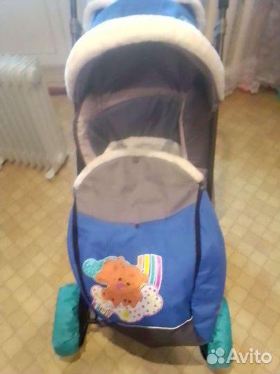 Детские санки коляска