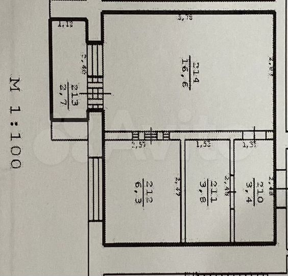 1-к. квартира, 32,8 м², 3/3 эт.