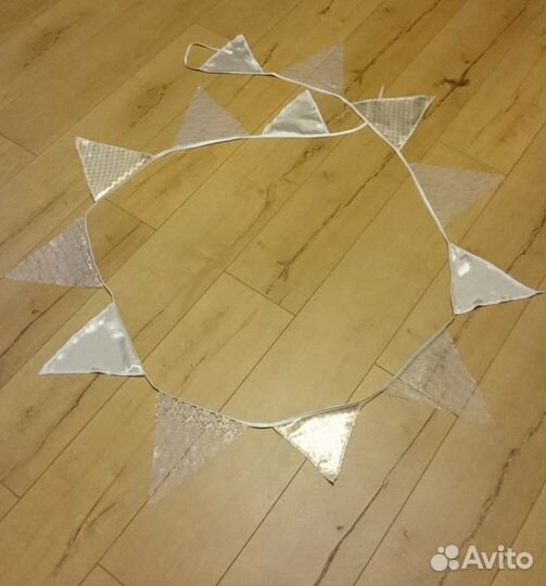 Гирлянда-флажки кружево