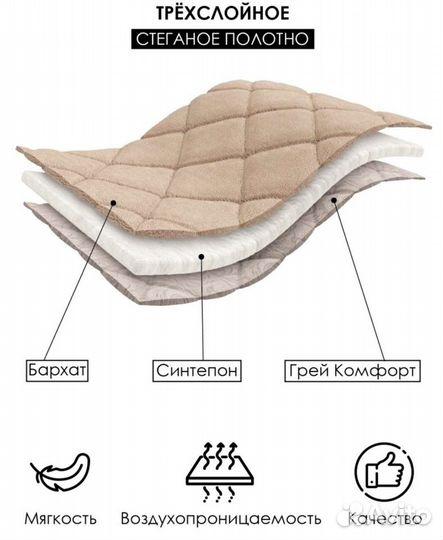 Покрывало с подушками новое. Размер 240*230, 50*70