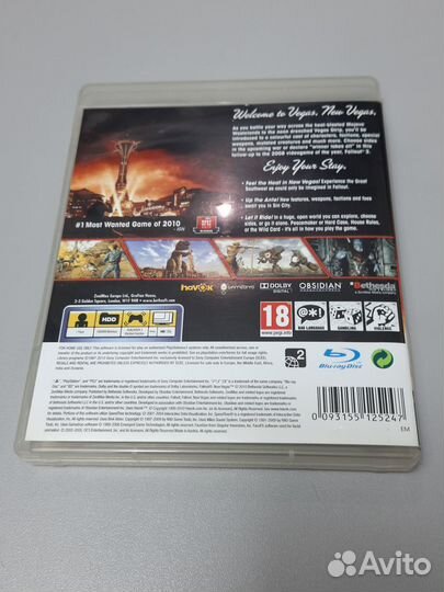 Fallout New Vagas диск для PS3 Б/У