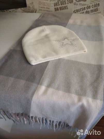 Комплект шапка и палантин