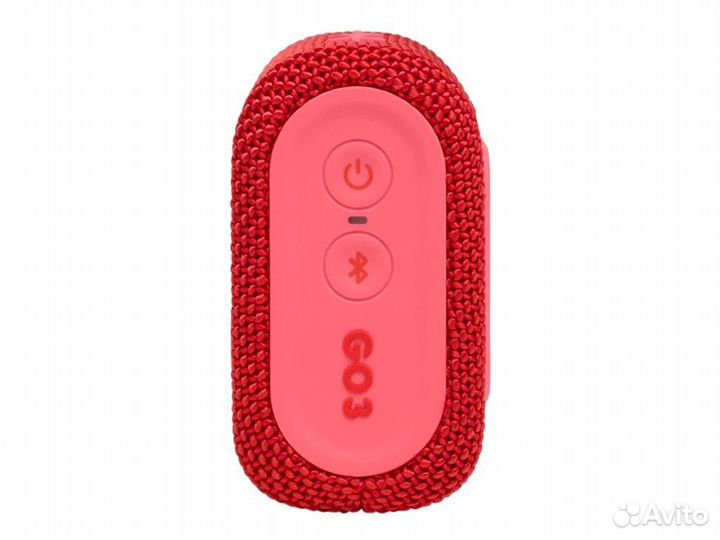 Колонка портативная JBL GO3, красная