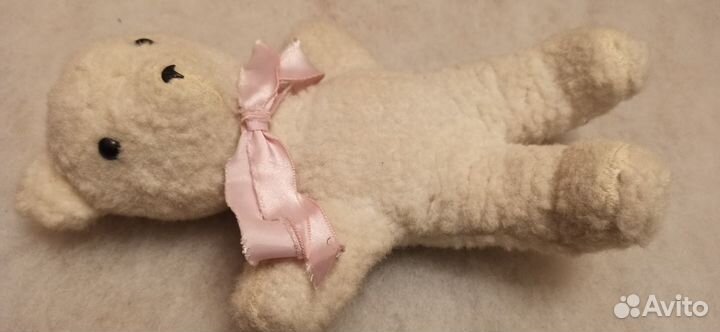 Мягкая игрушка СССР Белый мишка/медведь 30 см