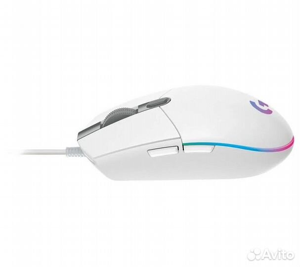 Мышь Logitech G G102 Lightsync, белый