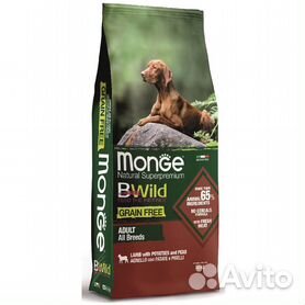Monge BWild беззерновой корм собак Ягнёнок 15 кг