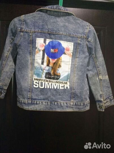 Джинсовая куртка на девочку
