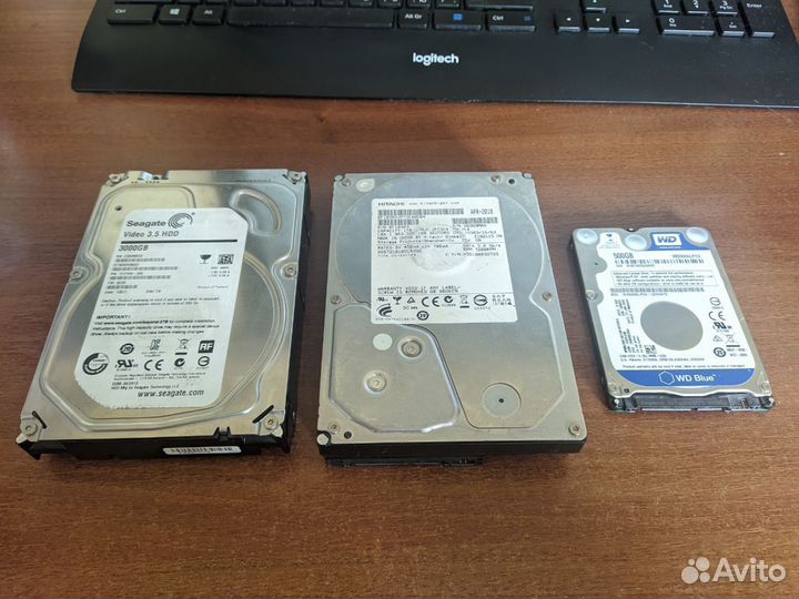 Жесткие диски 3 Тб, 1 Тб, 500 Гб
