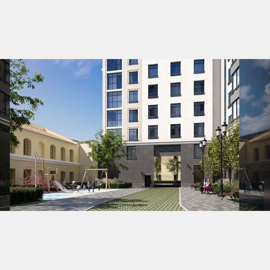 3-к. квартира, 96,7 м², 6/9 эт.