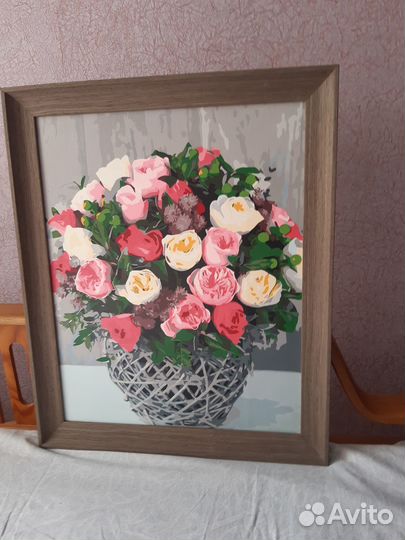 Картины по номерам раскрашенная