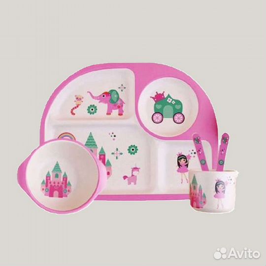 Детская бамбуковая посуда