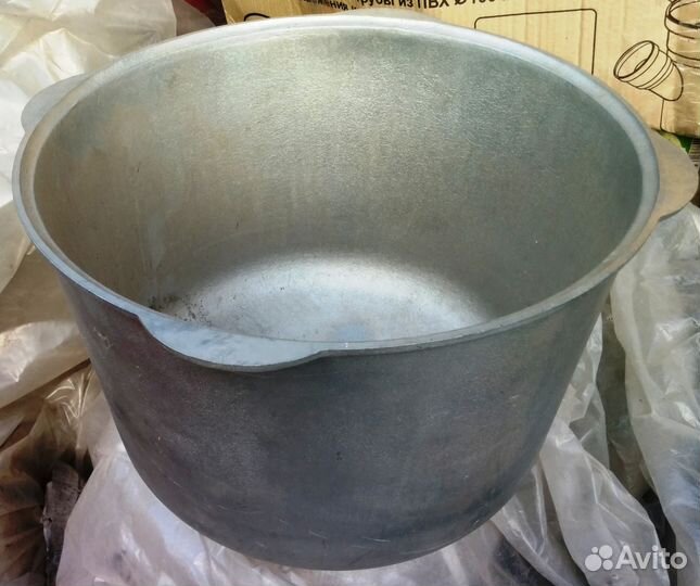 Казан 30л алюминиевый, литой, с крышкой