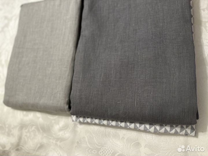 Шторы IKEA льняные комплект 2шт