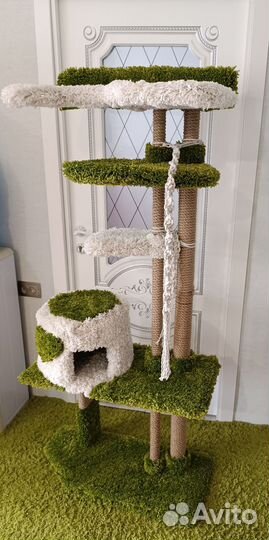 Домик для кошки с когтеточкой