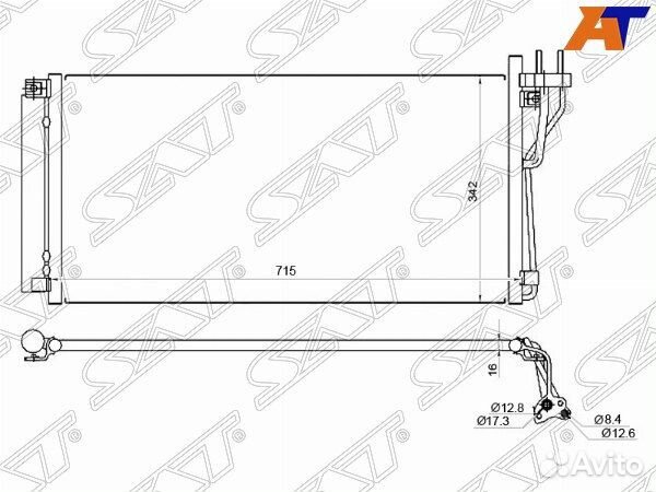 Радиатор кондиционера hyundai sonata 5, hyundai so