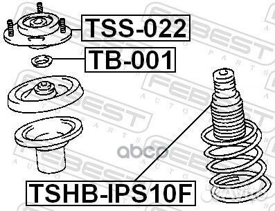 Пыльник+отбойник toyota corolla/picnic 97-01 пе