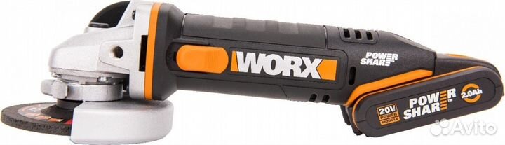 Угловая шлифмашина аккумуляторная Worx WX800