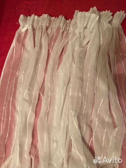 Занавеска белая