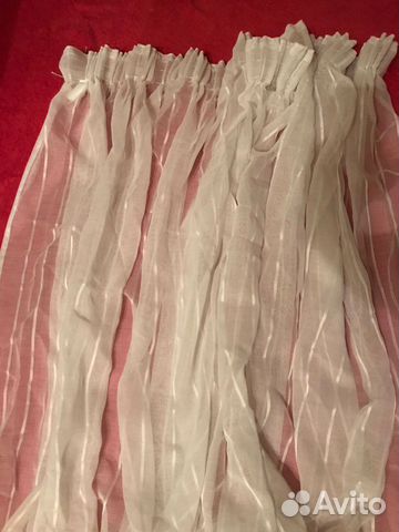 Занавеска белая