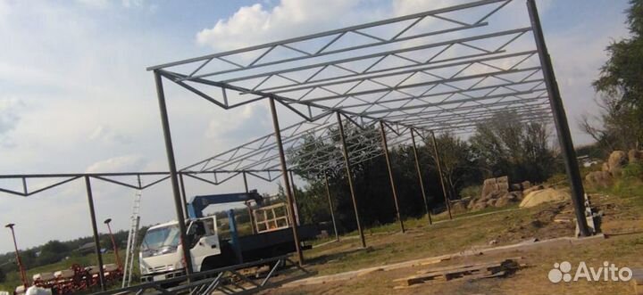 Быстровозводимые ангары прямостенный новый