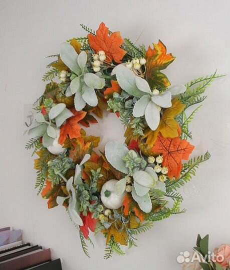 Осенний венок на дверь