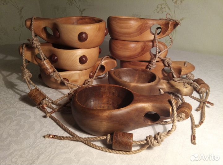 Кружка, кукса, кружка из дерева, ковш