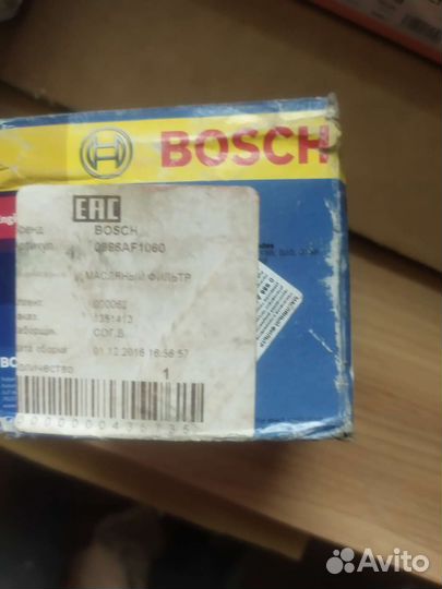 Маслянныe фильтры bosch, sakura