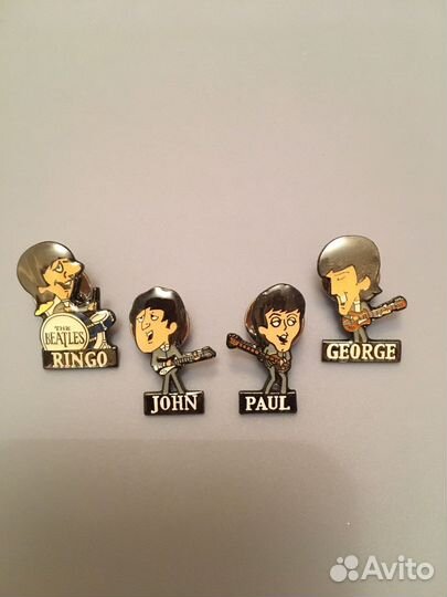 Beatles. Набор значков и брелок Номерные Оригинал