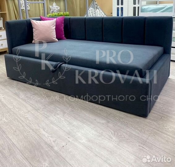 Детская кровать с мягкой спинкой / Без предоплаты