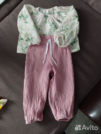 Хлопковый костюм (девочке)
