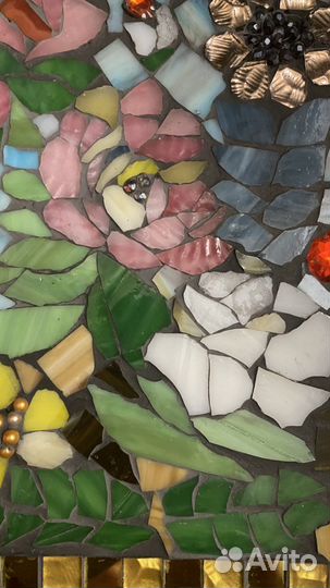 Картина из мозайки. « Шиповник»