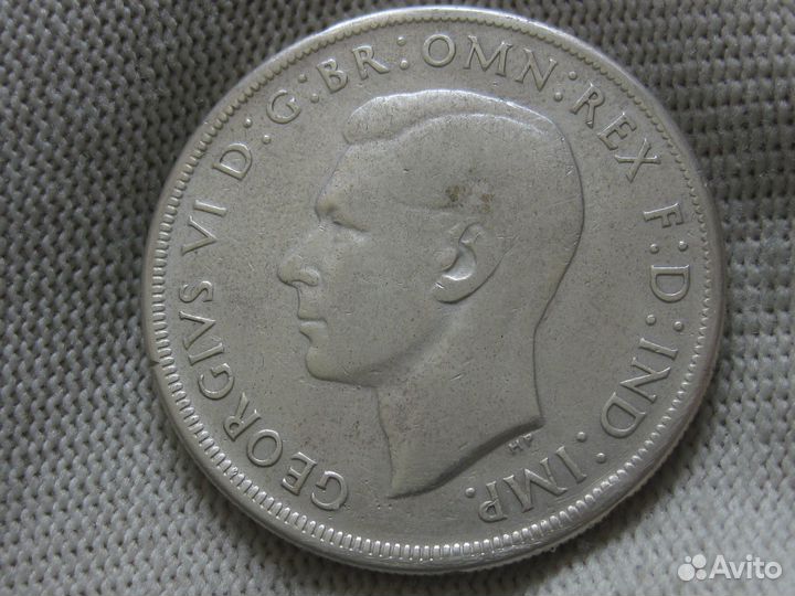 Австралия 1 крона 1937 серебро 28 грамм 925 проба