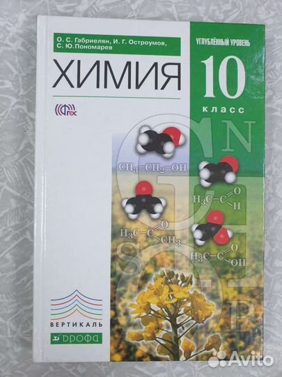 Химия 10 класс Габриелян углубленка
