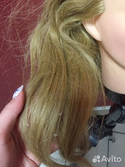 Учебная голова для причесок со штативом