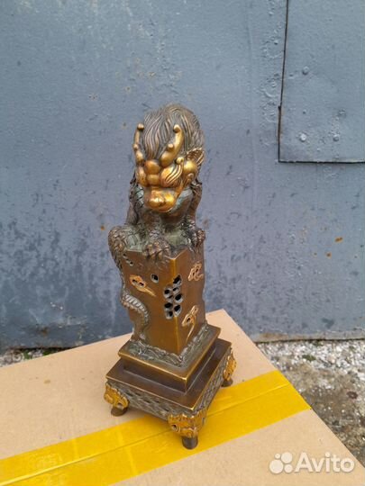 Небесный дракон бронза 27 см камбоджа