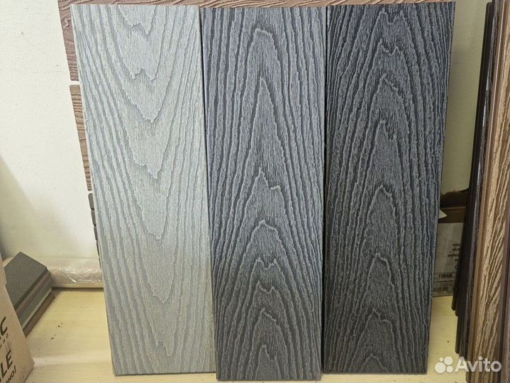 Террасная доска дпк серый 3D Premium gray