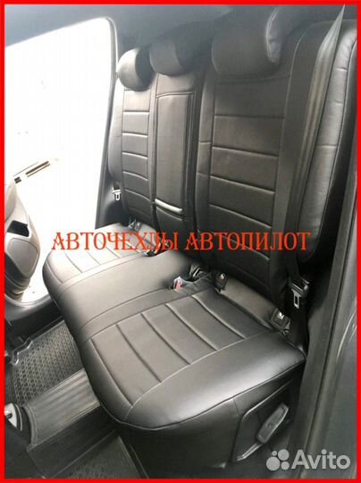 Чехлы Автопилот Kia Sportage 4 из экокожи чёрные