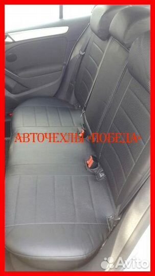 Чехлы Volkswagen Golf 5 из экокожи чёрные Классика