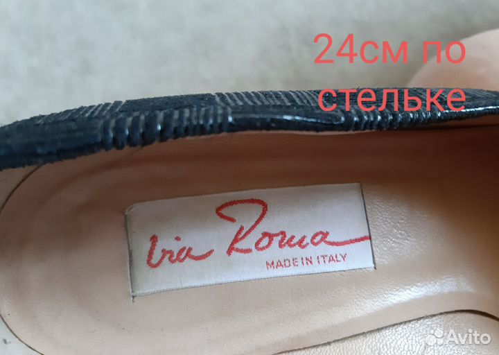 Туфли р.38 Via Roma итал