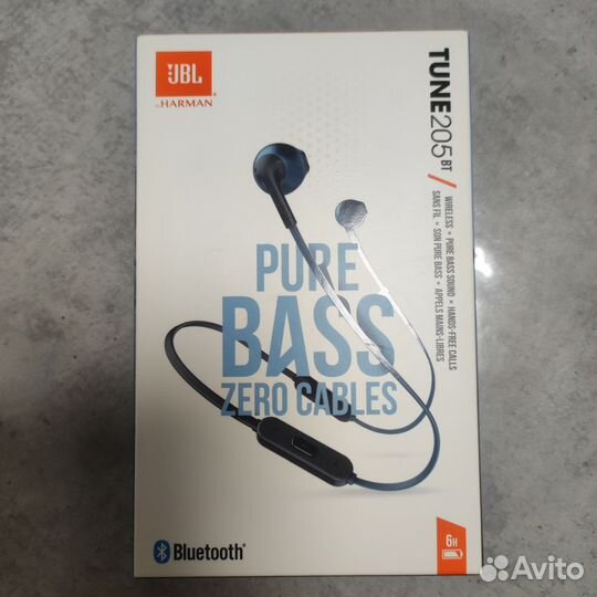 Беспроводные наушники jbl tune 205bt